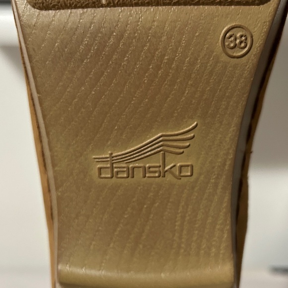 Dansko Tan Leather Mules ladies size 38 - Picture 6 of 7